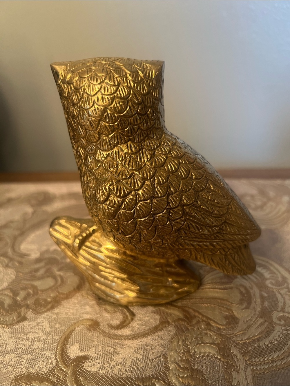 Vintage Owl Brass Figurine - Picture 3 of 3